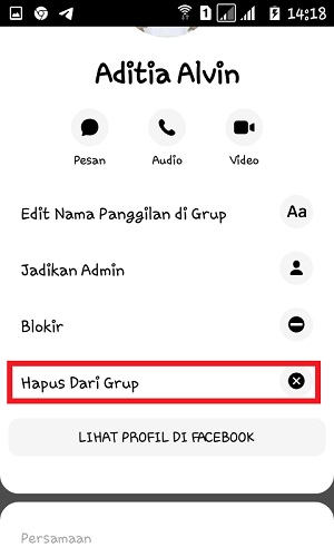 Cara Menghapus Permanen Grup di Messenger (Panduan lengkap) 5 Tap "Habus Dari Grup".