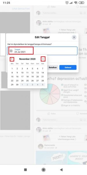 Cara mengubah tanggal postingan di Facebook 10 Cari tanggal yang kamu inginkan.