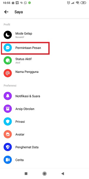 Cara Melihat Permintaan Pesan Di Messenger 2 Tap "Permintaan Pesan".