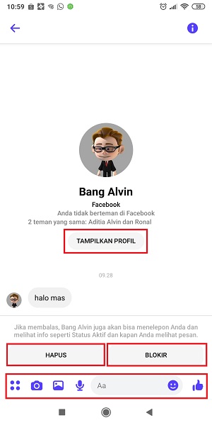 Cara Melihat Permintaan Pesan Di Messenger 7 Tampilan pesan yang masuk ke "Permintaan Pesan".