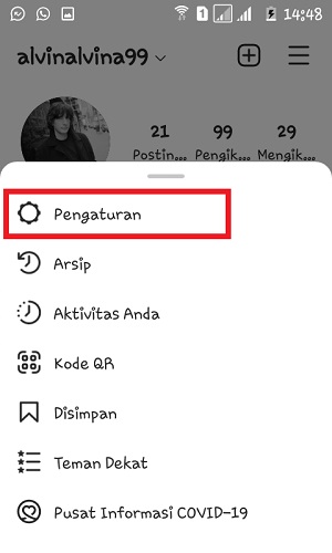 Cara Mengganti Password Instagram di HP dan PC 3 Tap "Pengaturan".