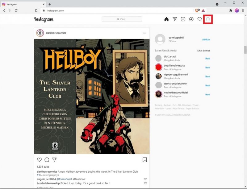 Cara Mengganti Password Instagram di HP dan PC 11 Tap foto profil di kanan atas.