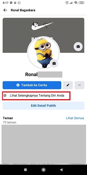Cara Mengganti Tanggal Lahir di Facebook (Bisa untuk yang limit) 25 Tap "LIhat Selengkapnya Tentang Diri Anda".