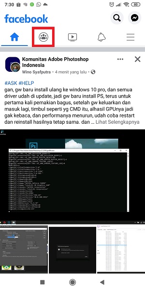 Cara Melihat Postingan Terbaru di Facebook 10 Tap icon grup
