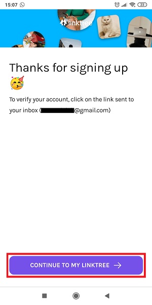 Apa itu Linktree? Bagaimana Mengatur dan Menggunakan Linktree 15 Tap “Continue To My Linktree”.