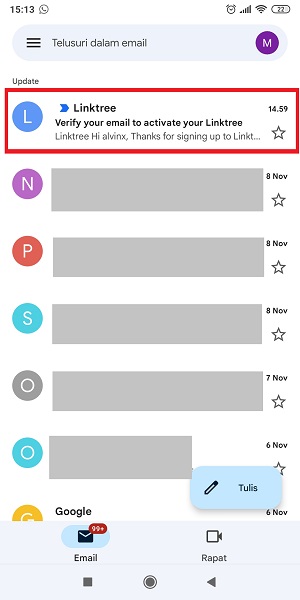 Apa itu Linktree? Bagaimana Mengatur dan Menggunakan Linktree 19 Tap email dari Linktree.