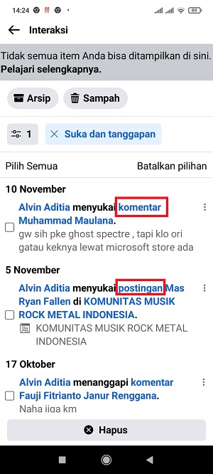 Cara Melihat Status Yang Kita Like di Facebook 35 Tap komentar atau postingan untuk membuka komentar atau postingan yang kamu like.