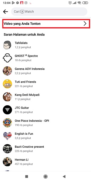 Cara Melihat Semua Video Yang Pernah Ditonton di Facebook 4 Tap “Video yang Anda Tonton”.