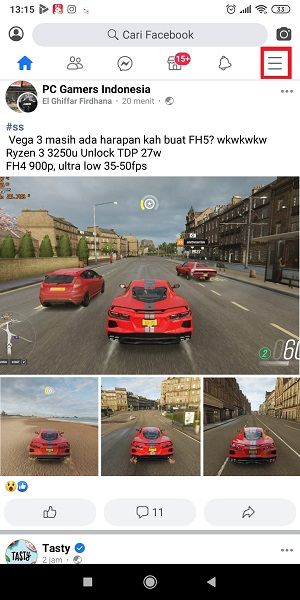 Cara Melihat Semua Video Yang Pernah Ditonton di Facebook 6 Tap icon “Hamburger” di kanan atas.