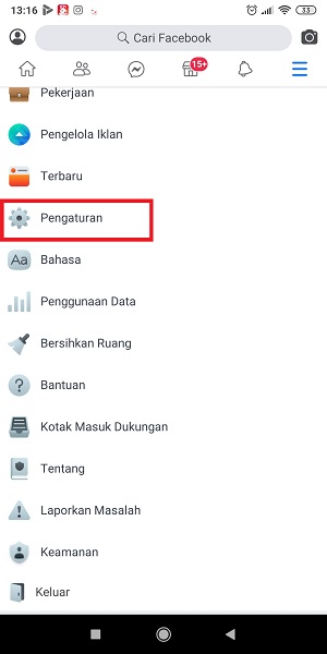 Cara Melihat Semua Video Yang Pernah Ditonton di Facebook 7 Tap “Pengaturan”.