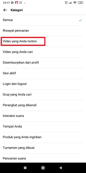 Cara Melihat Semua Video Yang Pernah Ditonton di Facebook 18 Tap “Video yang anda tonton”.
