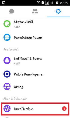 Cara Menghapus Akun Lain Yang Tersimpan di Messenger (dan Messenger Lite) 10 Tap “Beralih Akun”.