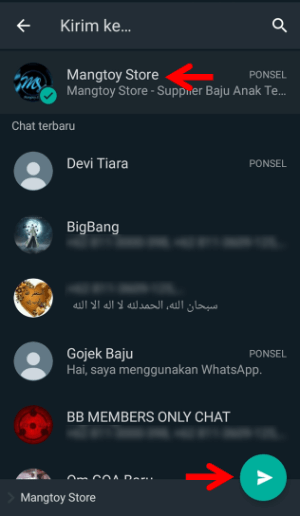 Cara Mengirim Aplikasi lewat WhatsApp (Lengkap dan simpel) 12 Cari Kontak yang Ingin Dikirim Aplikasi