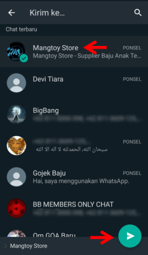 Cara Mengirim Aplikasi lewat WhatsApp (Lengkap dan simpel) 4 Kirim ke Pengguna WhatsApp