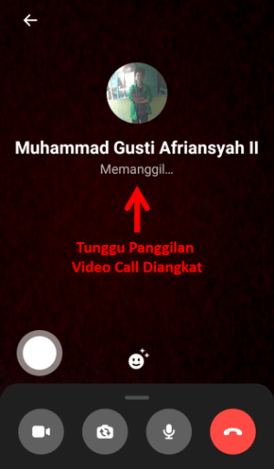 Cara Video Call di Facebook (di HP dan PC/Laptop) 4 Mulai Video Call di Facebook HP
