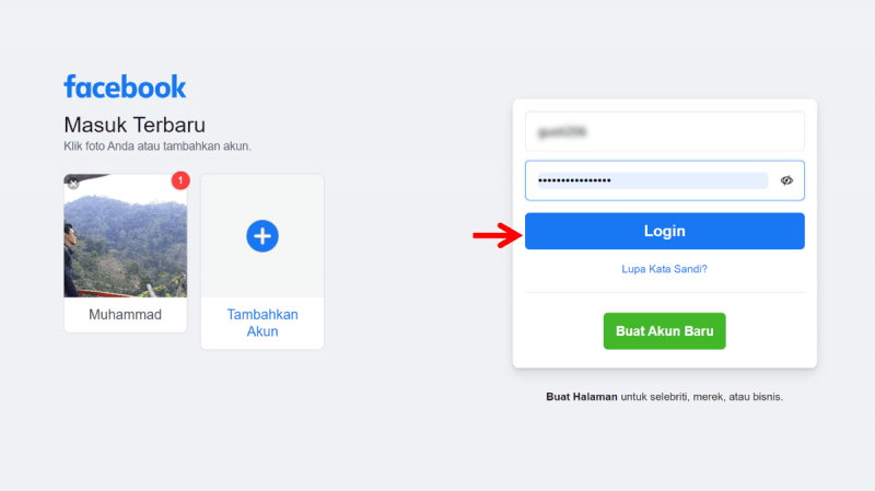 Cara Video Call di Facebook (di HP dan PC/Laptop) 5 Login Facebook di Situs