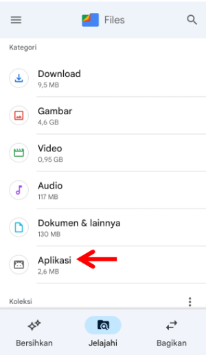 Cara Mengirim Aplikasi lewat WhatsApp (Lengkap dan simpel) 9 Pilih Opsi Aplikasi