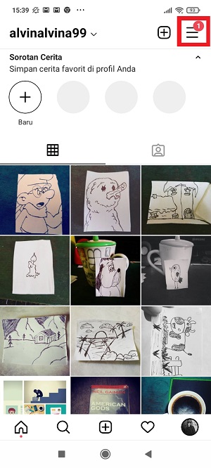 Cara Mengaktifkan Pembatasan Konten Sensitif di Instagram 2 Tap icon "Hamburger" di kanan atas.