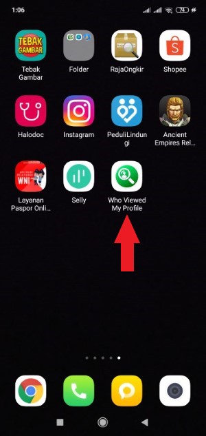 Cara mengetahui orang yang sering stalking WhatsApp kita 2 Masuk ke aplikasi