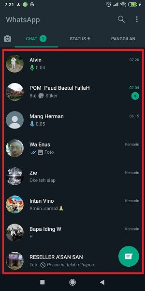 Cara mendengarkan voice note di WhatsApp sebelum dikirim 1 Tap grup atau teman yang ak