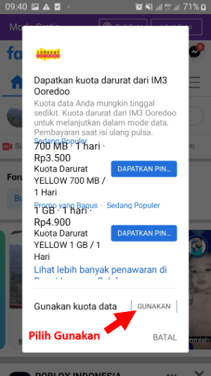 Cara mengaktifkan Facebook mode gratis (atau kembali ke mode data) 13 Gunakan Data Kuota Internet