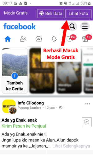 Cara mengaktifkan Facebook mode gratis (atau kembali ke mode data) 8 Berhasil Masuk Mode Gratis di Facebook Lite