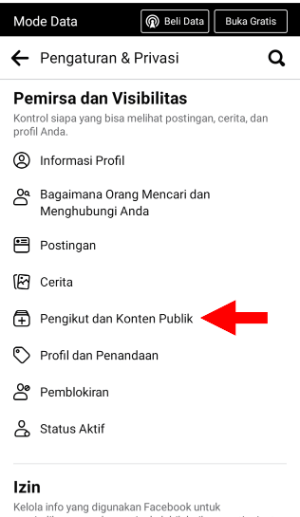 Cara Menambahkan Tombol Ikuti di Facebook 6 Pilih Pengikut dan Konten Publik