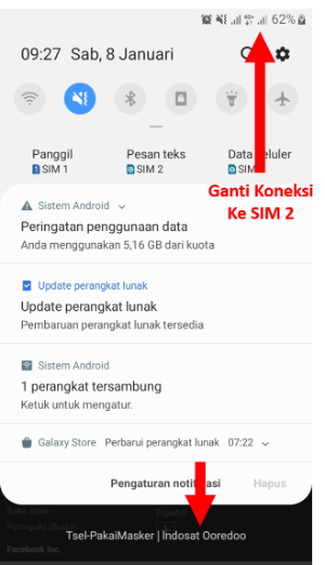 Cara mengaktifkan Facebook mode gratis (atau kembali ke mode data) 9 Aktifkan Indosat Ooredoo
