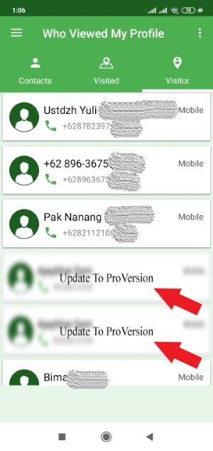 Cara mengetahui orang yang sering stalking WhatsApp kita 6 Harus upgrade ke versi Pro untuk mendapat fitur lebih lengkap