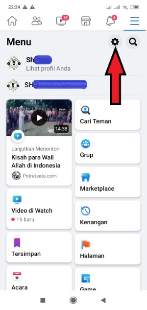 Cara Mengetahui Teman Yang Pura-Pura Offline di Facebook 2 Masuk ke pengaturan Facebook