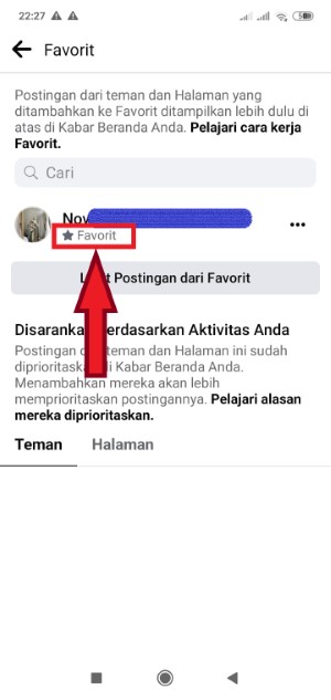Cara Mengetahui Teman Yang Pura-Pura Offline di Facebook 7 Berhasil menambahkan teman ke daftar favorit