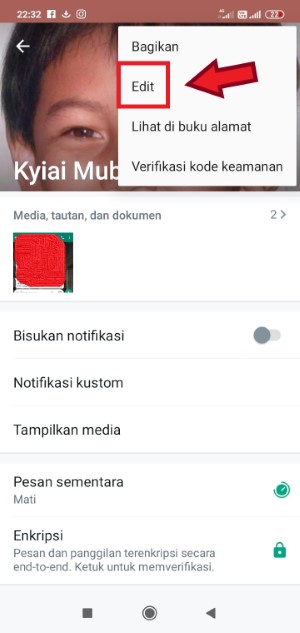 Cara mengganti nama kontak WhatsApp (termasuk yang susah diganti) 3 Masuk ke laman profil WhatsApp