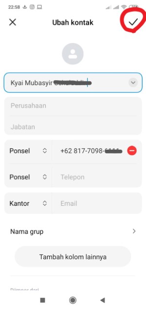 Cara mengganti nama kontak WhatsApp (termasuk yang susah diganti) 4 Mengganti nama teman pada kontak WA
